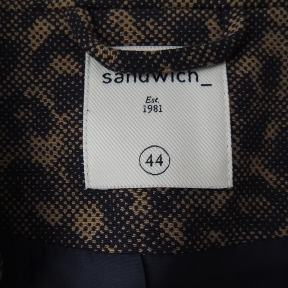 NWOT Golden Khaki Leopard Print Blazer S - Picture 5 of 7